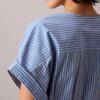 Cotton Poplin Stripe Midi Dress