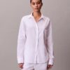 Cotton Poplin V-Day Sleep Shirt Cotton Poplin V-Day Sleep Shirt
