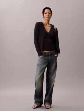 Cotton Rib Cardigan and Tank Set
