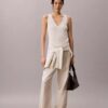 Cotton Rib Cardigan and Tank Set