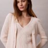 Cotton Rib Cardigan and Tank Set