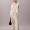 Cotton Rib Cardigan and Tank Set