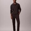 Cotton Sateen Slim Tapered Chino Pants