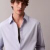 Cotton Solid Relaxed Button-Down Shirt