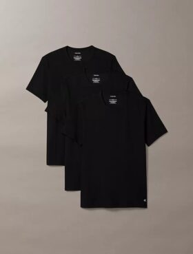 Cotton Stretch Blend 3-Pack Slim Fit Crewneck T-Shirt