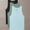 Cotton Stretch Blend 3-Pack Tank Top Cotton Stretch Blend 3-Pack Tank Top