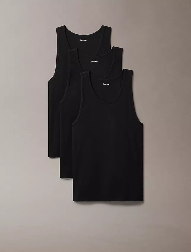 Cotton Stretch Blend 3-Pack Tank Top Cotton Stretch Blend 3-Pack Tank Top