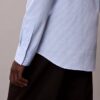 Cotton Stretch Gingham Slim Button-Down Shirt