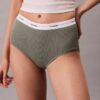 Cotton Stretch Rib High Rise Brief