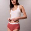 Cotton Stretch Rib High Rise Brief