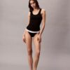 Cotton Stretch Rib String Thong