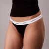 Cotton Stretch Rib String Thong