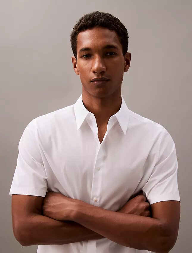 Cotton Stretch Slim Button-Down Shirt Cotton Stretch Slim Button-Down Shirt