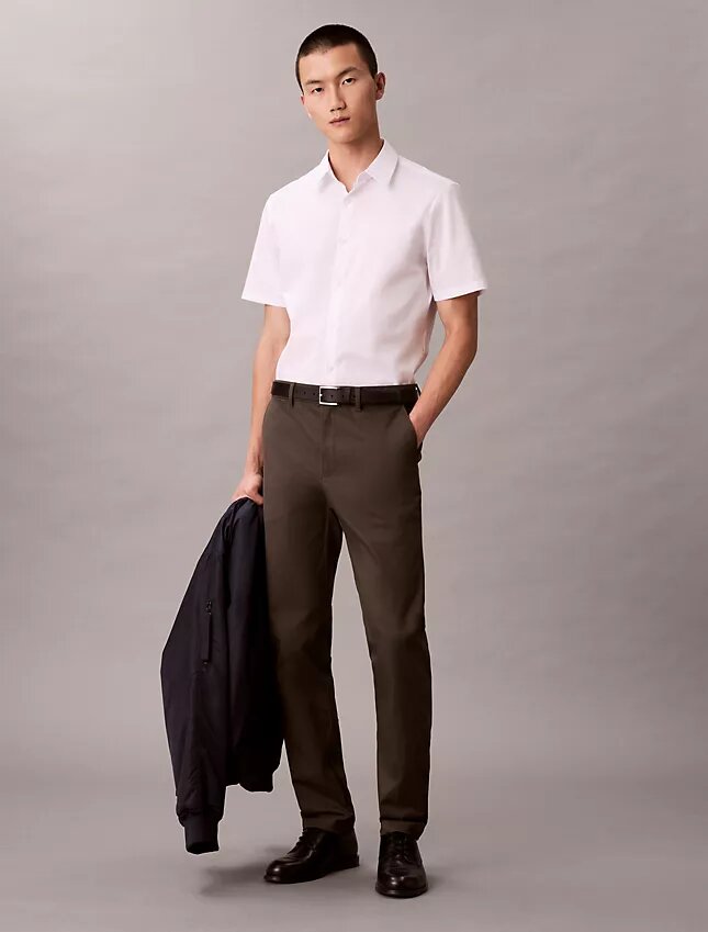Cotton Stretch Slim Button-Down Shirt Cotton Stretch Slim Button-Down Shirt