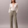 Cotton Stretch Straight Fit Chino Pants