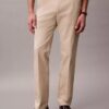 Cotton Stretch Straight Trousers