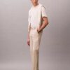 Cotton Stretch Straight Trousers