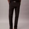 Cotton Stretch Straight Trousers