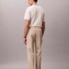 Cotton Stretch Straight Trousers