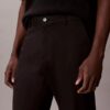 Cotton Stretch Straight Trousers