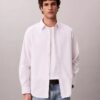 Cotton Stretch Stripe Oxford Classic Button-Down Shirt