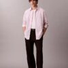 Cotton Stripe Relaxed Button-Down Shirt