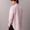 Cotton Stripe Relaxed Button-Down Shirt