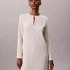 Crepe Tailored Mini Dress