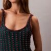 Crochet Beaded Tank Mini Dress Crochet Beaded Tank Mini Dress