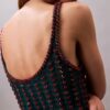 Crochet Beaded Tank Mini Dress Crochet Beaded Tank Mini Dress