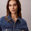Cropped Denim Trucker Jacket