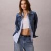 Cropped Denim Trucker Jacket
