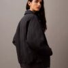 Crushed Nylon Bomber Jacket