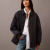 Crushed Nylon Bomber Jacket