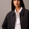 Crushed Nylon Bomber Jacket