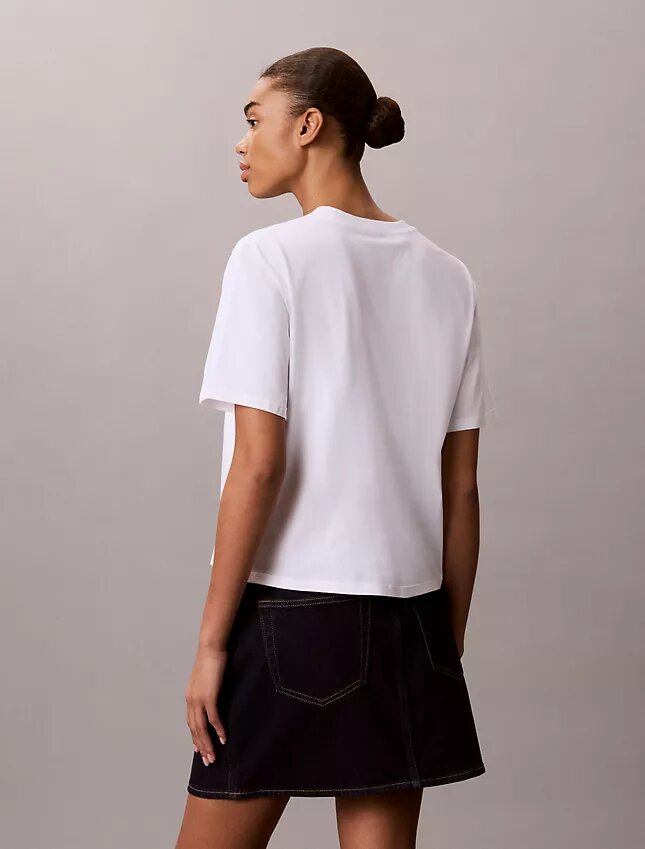 Cursive Calvin Klein Graphic Boxy Tee Cursive Calvin Klein Graphic Boxy Tee