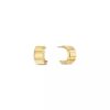 Curved Pebble Earrings