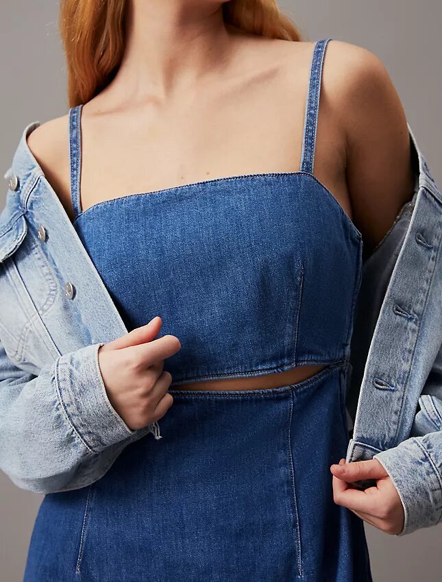 Cut out Denim Mini Dress Cut out Denim Mini Dress