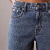 Denim A-Line Shorts