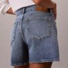 Denim A-Line Shorts