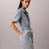 Denim Belted Mini Dress