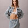 Denim Logo Mini Skirt