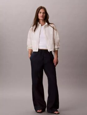 Denim Parachute Pants