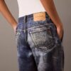 Denim Print Tailored Trouser