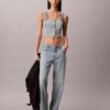 Denim Trucker Tank Top