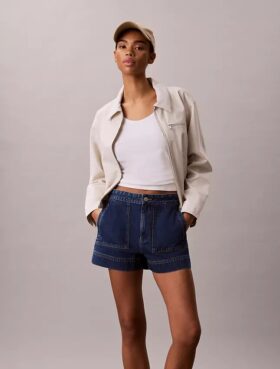 Denim Utility Shorts