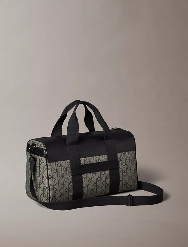 Emblem Jacquard Duffle Bag Emblem Jacquard Duffle Bag
