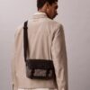Emblem Jacquard Small Messenger Bag
