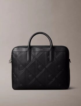 Embossed Emblem Logo Commuter Bag