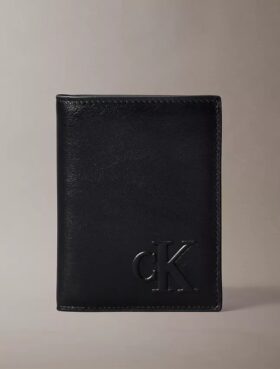 Embossed Monogram Bifold Wallet with Coin Pouch